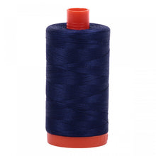 Load image into Gallery viewer, #threadAurifilKnotty Quiltershades of blue and turquoise - aurifil- Mako 50wt 1422ydsA1050-2745midnight6# - Knotty Quilter