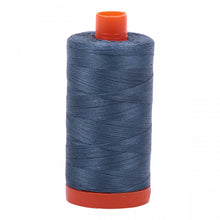 Load image into Gallery viewer, #threadAurifilKnotty Quiltershades of blue and turquoise - aurifil- Mako 50wt 1422ydsA1050-1310medium blue grey3# - Knotty Quilter
