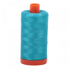 Load image into Gallery viewer, #threadAurifilKnotty Quiltershades of blue and turquoise - aurifil- Mako 50wt 1422ydsA1050-2810turquoise11# - Knotty Quilter