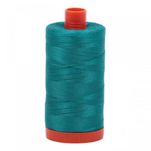 Load image into Gallery viewer, #threadAurifilKnotty Quiltershades of blue and turquoise - aurifil- Mako 50wt 1422ydsA1050-4093jade13# - Knotty Quilter