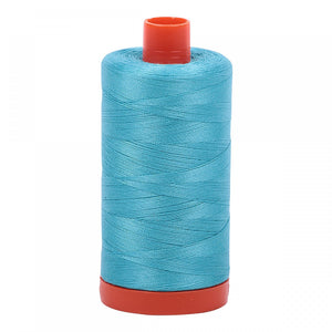 #threadAurifilKnotty Quiltershades of blue and turquoise - aurifil- Mako 50wt 1422ydsA1050-5005bright turquoise15# - Knotty Quilter
