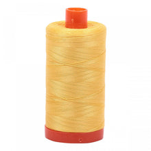 Load image into Gallery viewer, #threadAurifilKnotty Quiltershades of yellow - aurifil- Mako 50wt 1422ydsA1050-1135pale yellow2# - Knotty Quilter