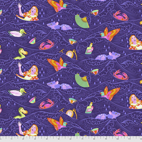#FabricFreespiritKnotty Quilterday dream sea of tears - tula pink curiouser and curiouser1 yard1# - Knotty Quilter