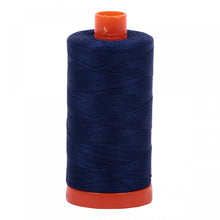 Load image into Gallery viewer, #threadAurifilKnotty Quiltershades of blue and turquoise - aurifil- Mako 50wt 1422ydsA1050-2784dark navy9# - Knotty Quilter
