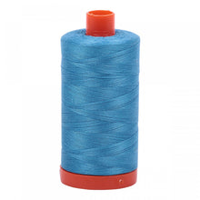 Load image into Gallery viewer, #threadAurifilKnotty Quiltershades of blue and turquoise - aurifil- Mako 50wt 1422ydsA1050-1320bright teal4# - Knotty Quilter
