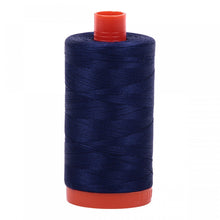 Load image into Gallery viewer, #threadAurifilKnotty Quiltershades of blue and turquoise - aurifil- Mako 50wt 1422ydsA1050-2745midnight6# - Knotty Quilter
