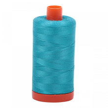 Load image into Gallery viewer, #threadAurifilKnotty Quiltershades of blue and turquoise - aurifil- Mako 50wt 1422ydsA1050-2810turquoise11# - Knotty Quilter
